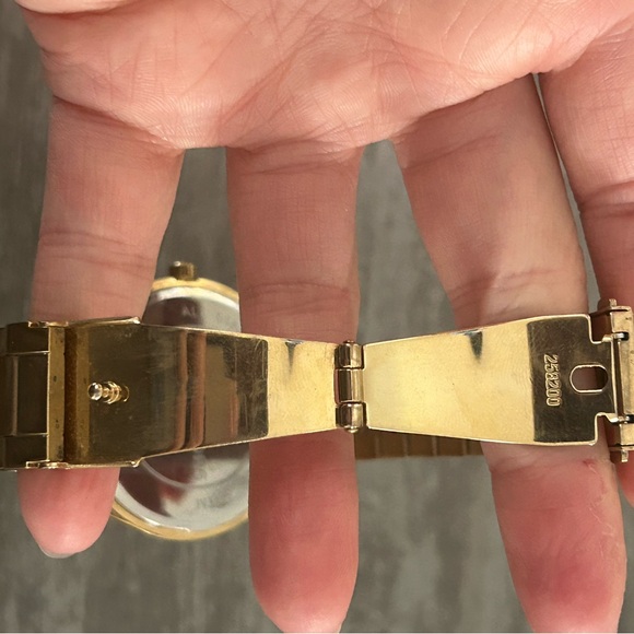 Michael Kors gold and emerald watch with stone accents - Picture 5 of 10